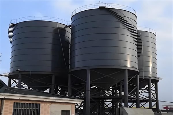 临高骨料钢板仓施工现场